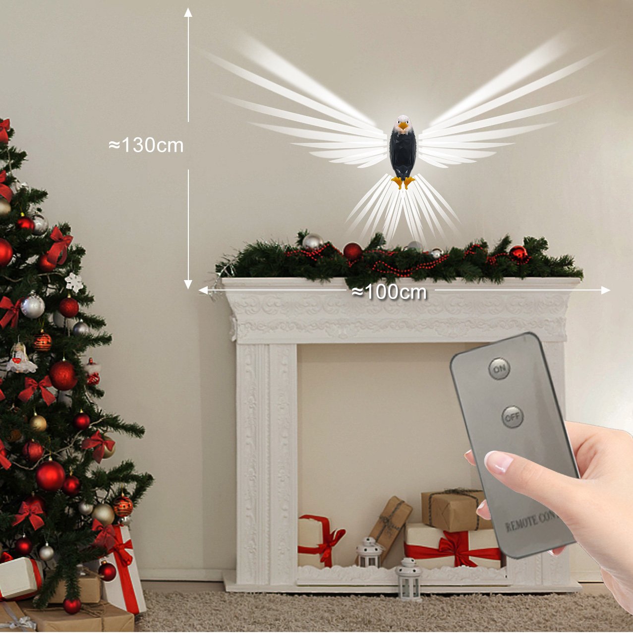 🦅Bald Eagle Wall Light✨Cool Wings🪽