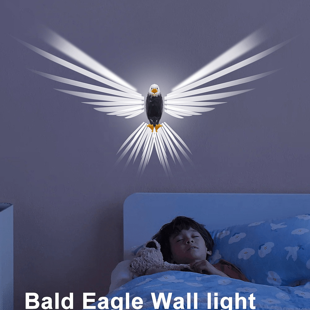 🦅Bald Eagle Wall Light✨Cool Wings🪽