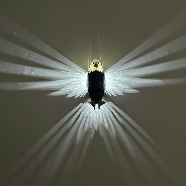 🦅Bald Eagle Wall Light✨Cool Wings🪽