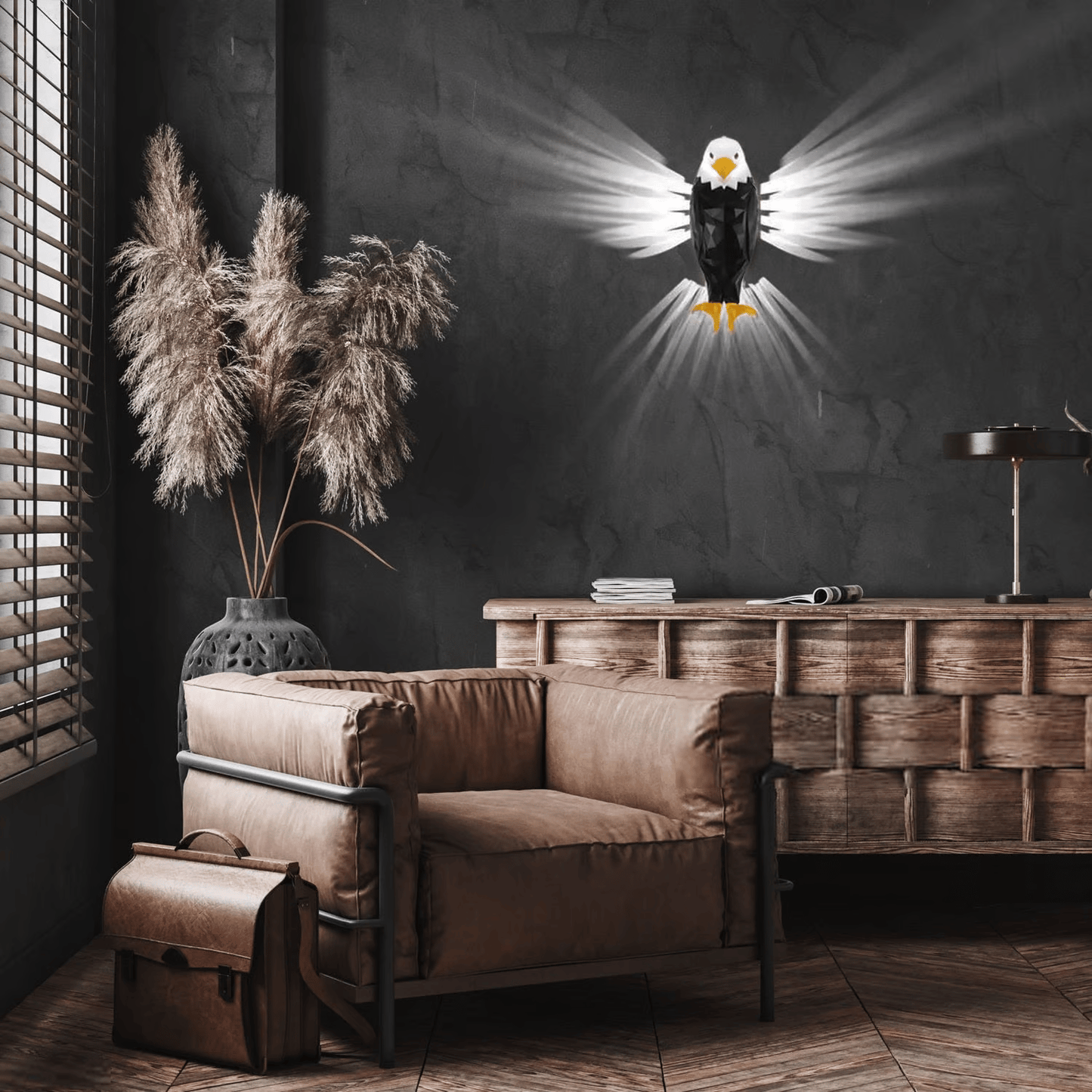 🦅Bald Eagle Wall Light✨Cool Wings🪽