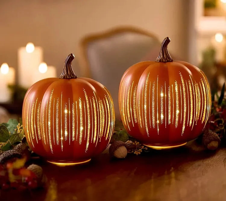 š„2025 HOT SALE - šBuy Large, Get Small FREE! šāØ Illuminated Starry Night Pumpkins by ValerieāØ