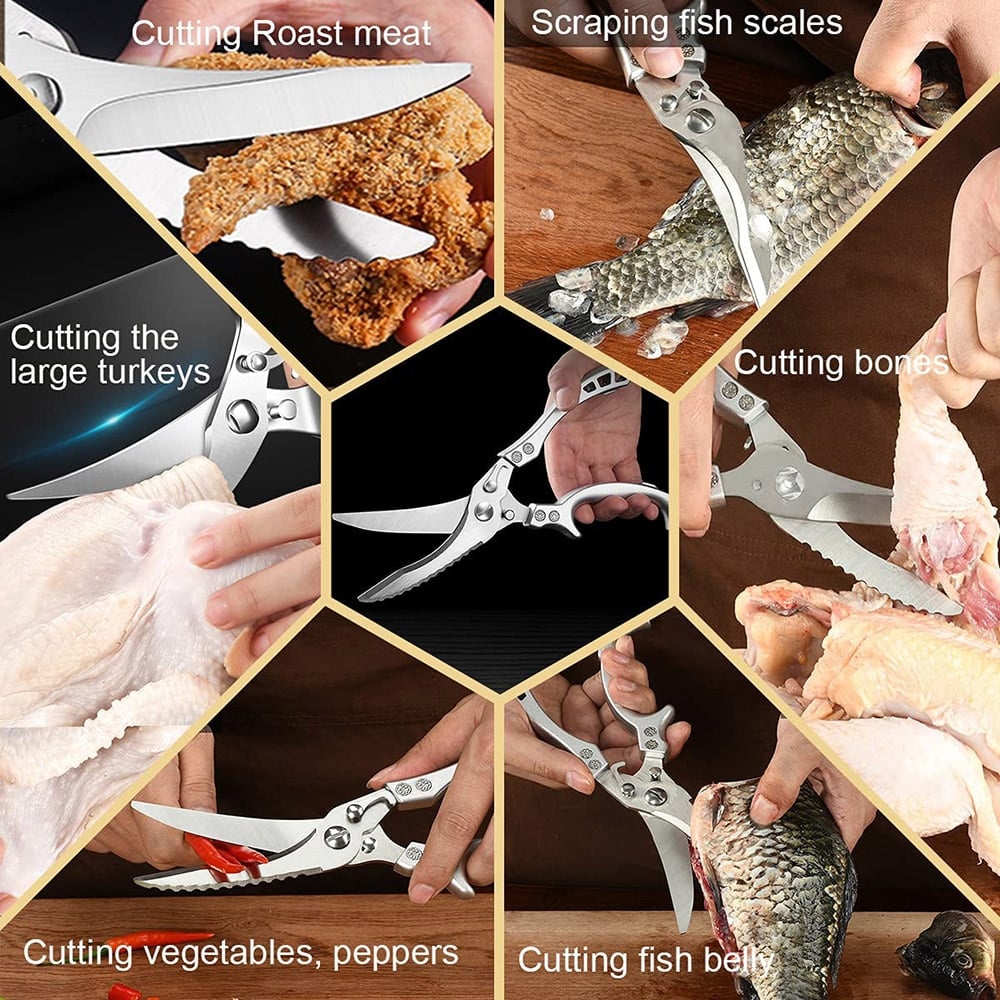 🔥Ultra Sharp Stainless Steel Bone-Cut Scissors