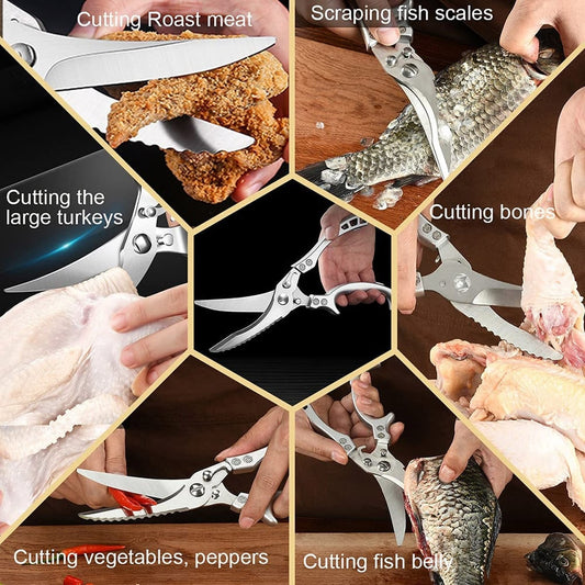 🔥Ultra Sharp Stainless Steel Bone-Cut Scissors